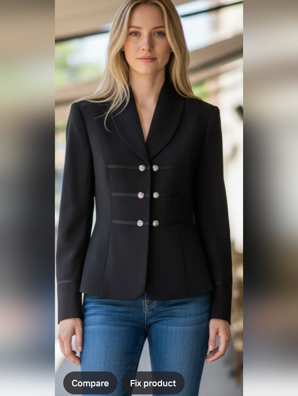 Tahari ASL gorgeous military style jacket